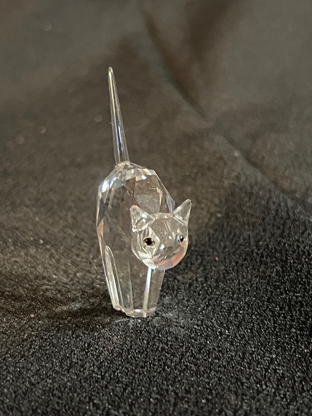 Swarovski Crystal Cat Miniature Figurine